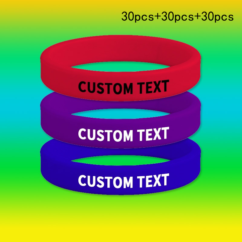 90pcs Custom Wristband Set, Personalization Available